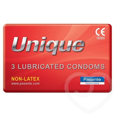 Pasante Unique Latexfreie Polyethylen-Kondome (3er Pack)