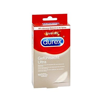 Durex Kondome Gefühlsecht Ultra. 1er Pack (1 x 10 Stück)