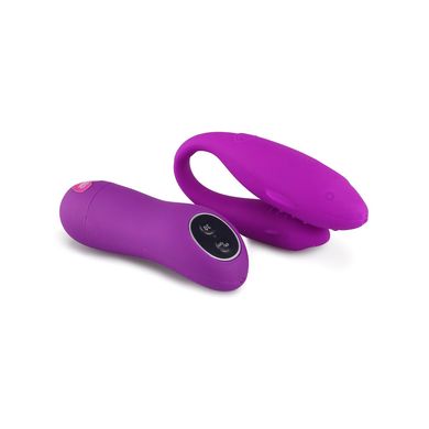Boyd Paarvibrator aus Silikon mit 30 Vibrationsstufen mit RC in purple wasserdicht und US