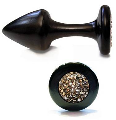 PLUGSMITH Buchenholz Anal Plug - Model FUNKENZAUBER - Licht und Schatten - MADE IN GERMANY