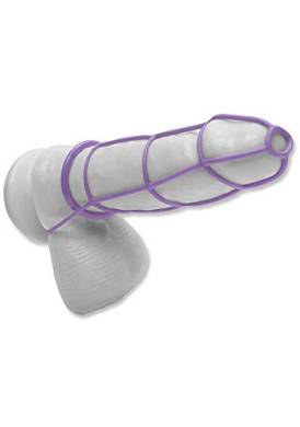Pipedream - Fetish Fantasy Elite - Cockcage and Ring Set Purple. 1er Pack