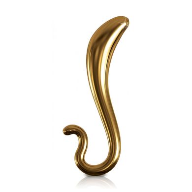Glasdildo goldene Schlange 17,7 x 3 cm
