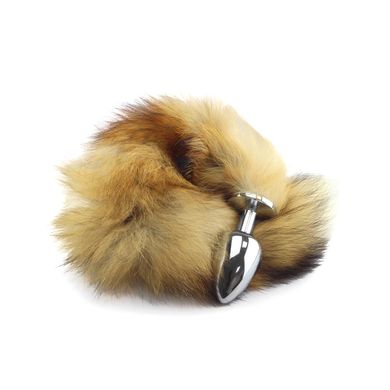  Buttplug XXL groer Analplug mit buschigem Fell Fuchsschwanz