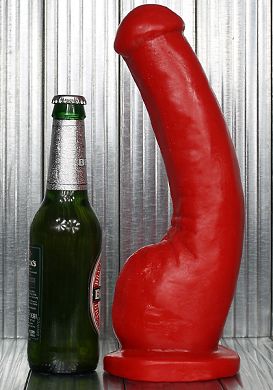 30 x 6 cm Dildo Giuseppe red