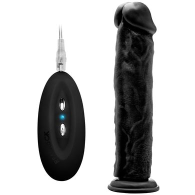 29,5 x 6,3 cm REALROCK Vibrator - ohne Hoden black