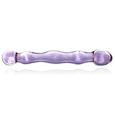 Glasdildo "Violet Love Waves" #16122 Länge: 20.00cm. max.Ø 3.20cm. l