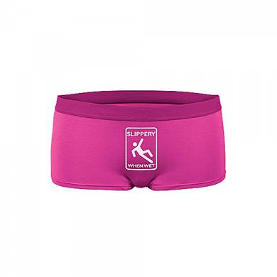 Funny Hipster "Slippery When Wet" - One Size - in Rosa