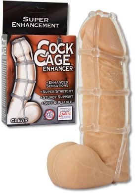 Penis-Sleeve Cock Cage Enhancer clear