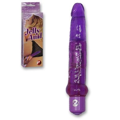 17,5 x 2,5 cm Jelly Anal Vibrator lila