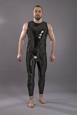 Bikerhose mit Durchgngigem Reissverschluss