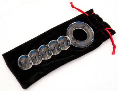 Sexy-Elements – se0454 – Geriffelter Glas Anal Dildo – Länge: 17cm