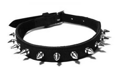 Leder Halsband SPIKE