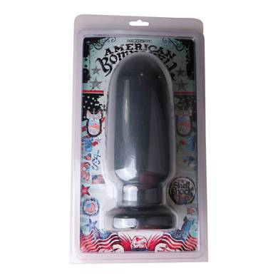 Groer, runder Dildo in Grau