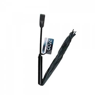 Zado - Leder-Peitsche und Gerte 2in1 - 89 cm - in Schwarz