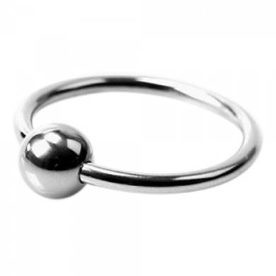 Glnzender Eichelring - Kugel - 30 mm - in Silber
