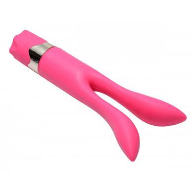 Doppelter Bunny Vibrator in Pink