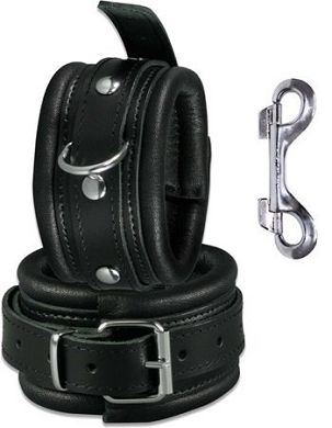 Bondage echt Leder Fußfesseln gepolstert schwarz Fuß Fesseln in Top Qualit&aum
