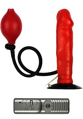 16,5 x 3,8 cm Aufpump-Vibrator Red Balloon
