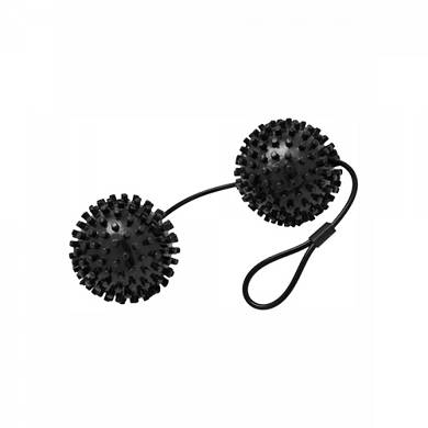 XL Kugeln mit Noppen - in Schwarz