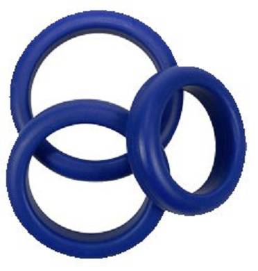 . OV-Grosshandel. Blue Mate Cockring Set 3er. Penisringe