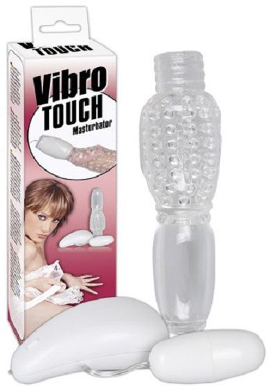 Vibro-Touch - Manschette mit Vibroei und 7-Stufen-Vibration Wei