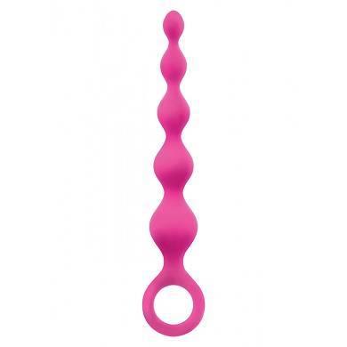 DLux Anal-Perlen - 16,5 x 3 cm - in Pink