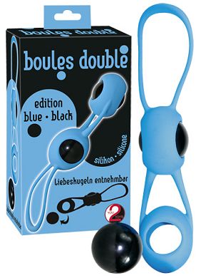 Liebeskugeln - Boules Double blue/black