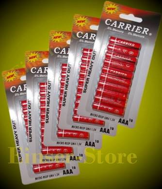 50 x AAA Batterie R3 Neu im Blister 02/2018 Micro