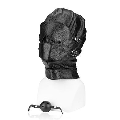 Variable Leder-Maske mit Knebel