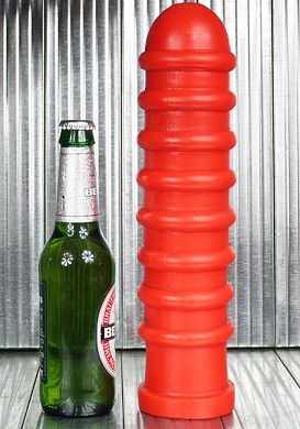 32 x 7,5 cm Dildo ANALTERRORIST red