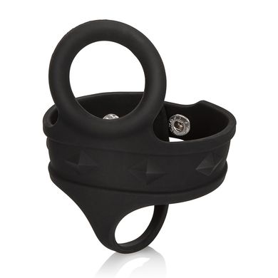 Cockring Tri-Snap Ball Spreader black