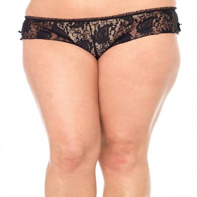Spitzen Tanga mit transparentem Po