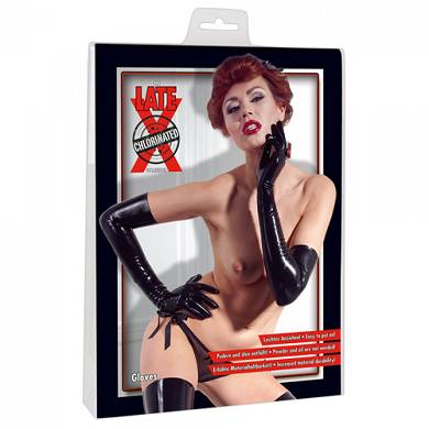 Handschuhe aus Latex - in Schwarz