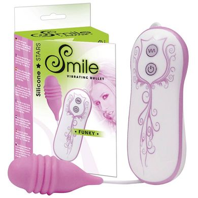 Vibro-Ei Smile Funky mit Reizrillen