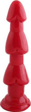 TSX Small Three Bangs Analplug rot 22x5,5cm
