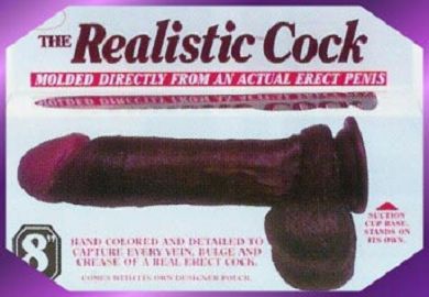 Realistic Dildo 5,5 x 20 cm schwarz