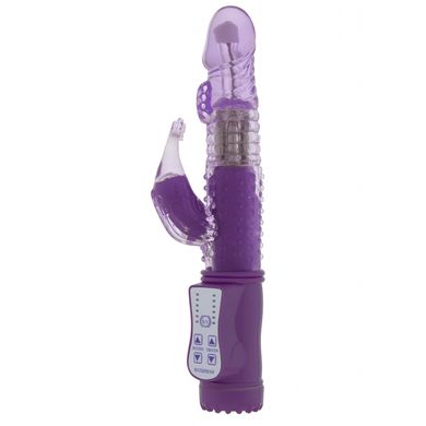 22 x 3,2 cm Perlenvibrator Rotating Head - Vibrating Dolphin purple