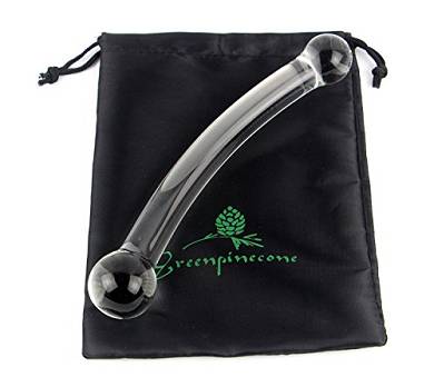 Greenpinecone Deluxe Doppel Glasdildo Double Glas dildo Transparent Buttplug Kristall Glat