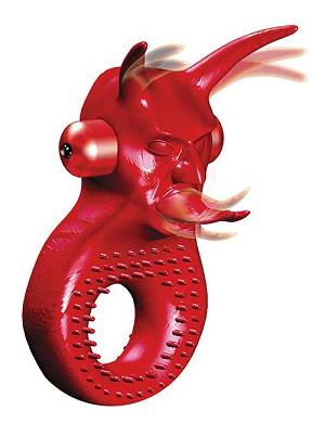 Diablo Cockring mit Vibrator-Bullet