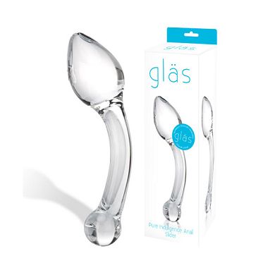 Anal Slider Glasdildo, 18,5 x 5 cm
