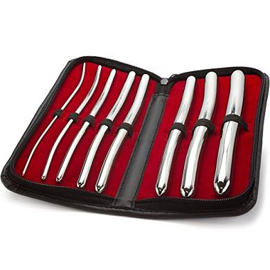 Harnröhren Dilator Set - 8 Metallsonden mit Doppelenden 3mm bis 18mm