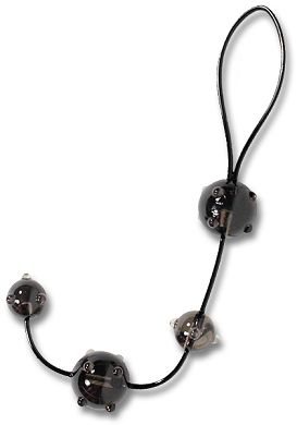 JACK UP ANAL BEADS, BLACK