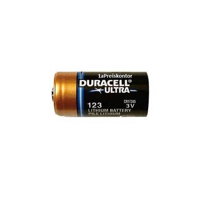 Batterie 123 Duracell 3V Ultra Lithium - DL123A/EL123A/CR123A/CR17345 Bulk, lose