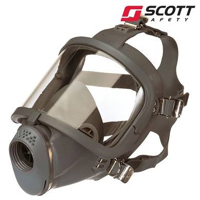 Scott SARI Pro2000 Vollmaske Gasmaske ABC Maske Atemschutz  5-Punkt-Bebnderung