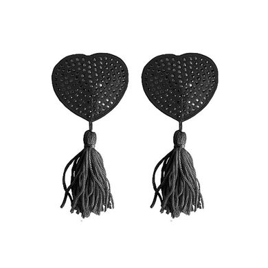 Ouch Nipple Tassels Heart Black