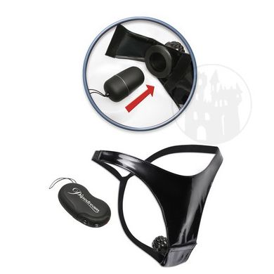 Lackstring mit remote control Vibrator