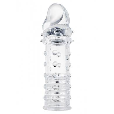 TOYJOY - Penismanschette "Power Stud Sleeve" - 15,5 cm - in Transparent