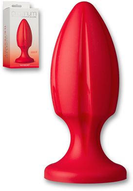 12 x 4,6 cm Plug Doc Johnson Platinum Silicone The Rocket red