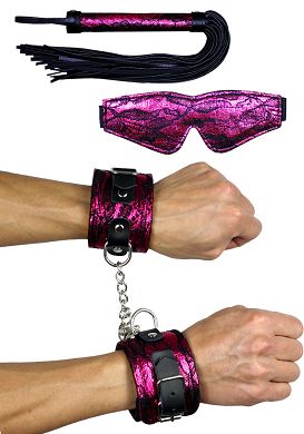You2Toys BAD KITTY Fetish-Set 3-teilig pink/schwarz