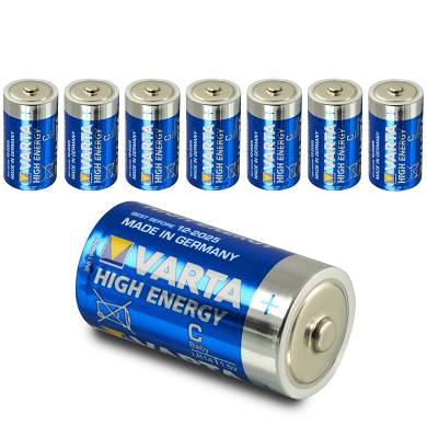 8 x Varta High Energy LR14 LR 14 Baby Zelle C 1,5V MN1400  Alkaline 8 Stck